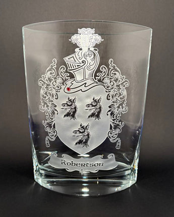 Family Crest Centerpiece Vase