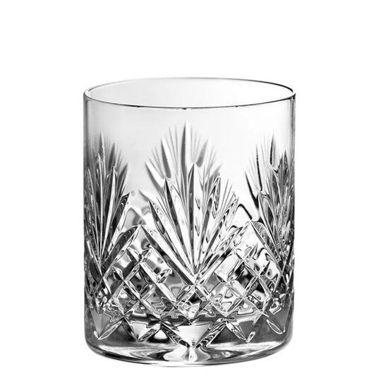 Diamond Pattern Crystal Whiskey Glasses
