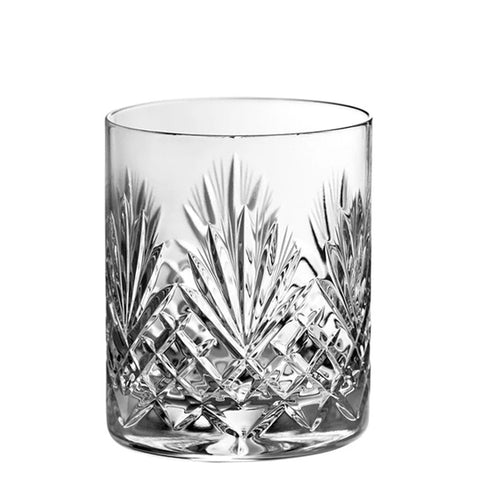 Diamond Pattern Crystal Whiskey Glasses