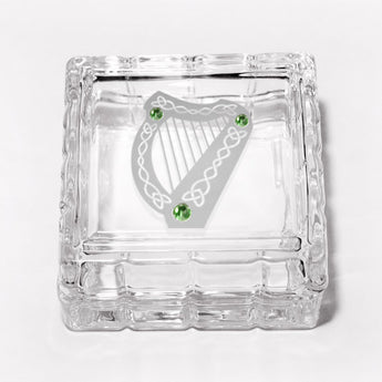 The Harp Square Crystal Jewelry Box