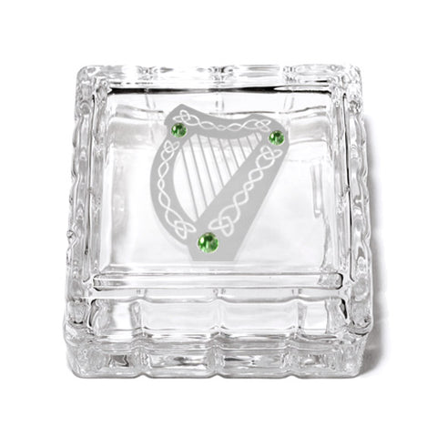 The Harp Square Crystal Jewelry Box