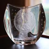 Howling Wolf Large Winged Vase