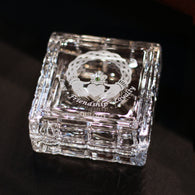 Celtic Claddagh Square Crystal Jewelry Box