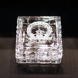 Celtic Claddagh Square Crystal Jewelry Box
