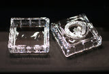 Celtic Claddagh Square Crystal Jewelry Box