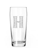 Celtic Initial Glassware