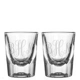 Intertwined Script Monogram Glassware