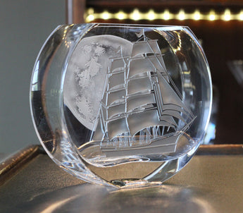 Moonlit Schooner Halo Vase