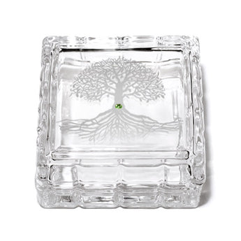 Tree of Life Square Crystal Jewelry Box