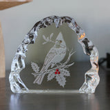 The Cardinal 4" Crystal Sculpture