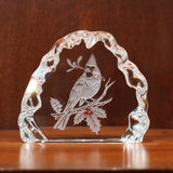 The Cardinal 4" Crystal Sculpture