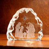 The Nativity 4" Crystal Sculpture