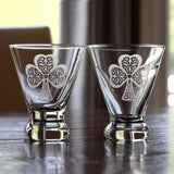 Shamrock Modern Cocktail Glasses
