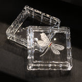 Dragonfly Square Crystal Jewelry Box