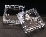 Dragonfly Square Crystal Jewelry Box