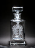 Family Crest Premium Square Decanter