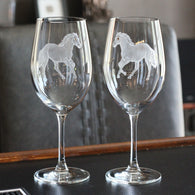 Stallion Red Wine Glasses