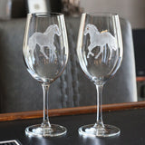 Stallion Red Wine Glasses