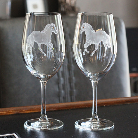 Stallion Red Wine Glasses