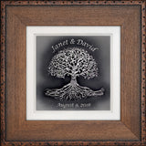 Tree of Life with Custom Text — Framed 12 x 12