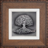 Tree of Life with Custom Initials — Framed 12 x 12