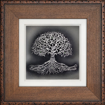 Tree of Life — Framed Hand-Carved Fine Art Glass