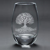 Tree of Life Teardrop Vase
