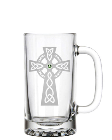 Celtic Cross Beer Mug