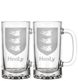 Family Crest Beer Mugs (Set of 2)