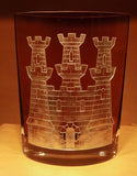 Amber Castle Vase
