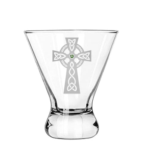 celtic cross cocktail glass
