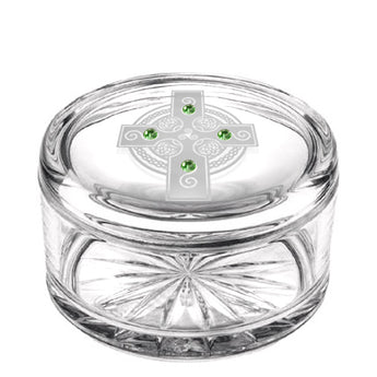 Celtic Shield Crystal Jewelry Box