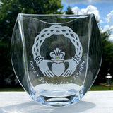 Celtic Claddagh Winged Vase