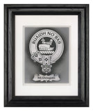 Family Crest — Framed Hand-Carved Fine Art Glass