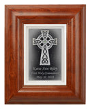 Celtic Cross with Custom Text — Framed 5 x 7