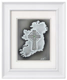 The Cross Over Ireland — Framed Hand-Carved Fine Art Glass