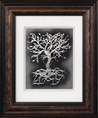 The Dream Tree — Framed Hand-Carved Fine Art Glass