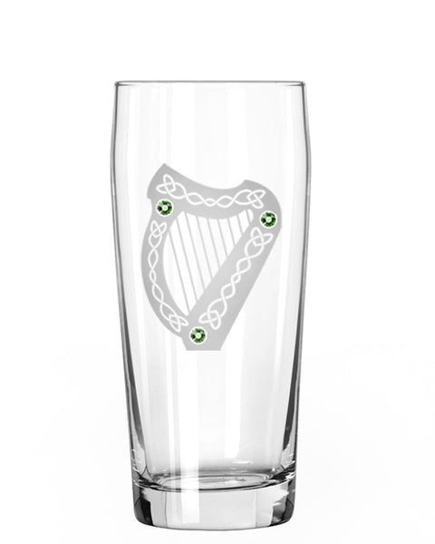 The Harp Pint & Shot Glass Set – Healy Glass Artistry