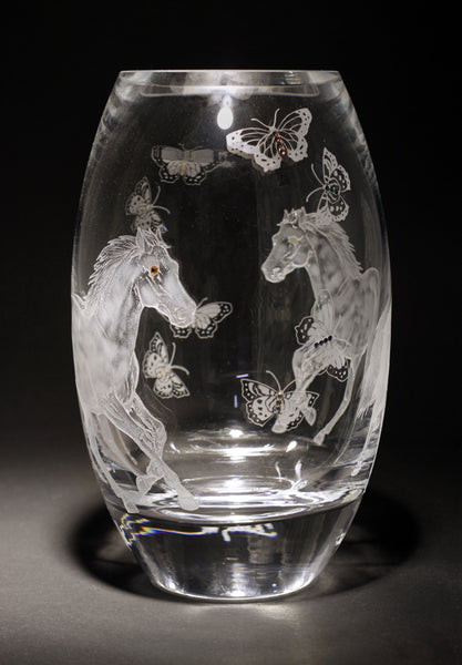 Stallion Reflections Elliptical Vase