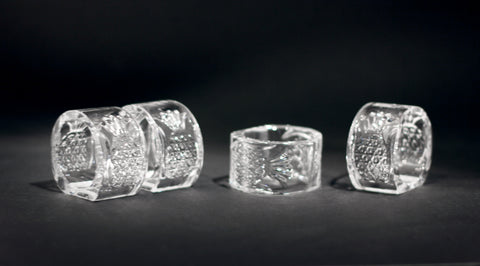 Crystal Napkin Ring Set