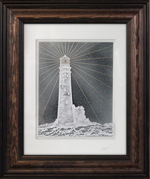 Lighthouse: Limited Edition Anniversary Carving — Framed 11 x 14
