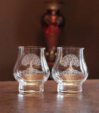 Tree of Life Modern Whiskey Glass