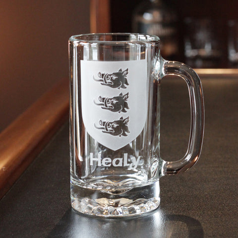 Family Crest Beer Mugs (Set of 2) – Healy Glass Artistry
