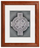Celtic Shield — Framed Hand-Carved Fine Art Glass