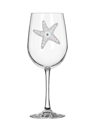 Starfish Red Wine Glasses