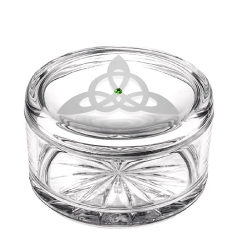 Trinity Knot Crystal Jewelry Box