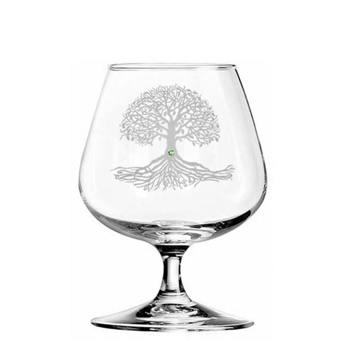 Tree of Life Brandy Glasses