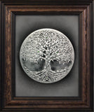 The Moon Tree — Framed Hand-Carved Fine Art Glass