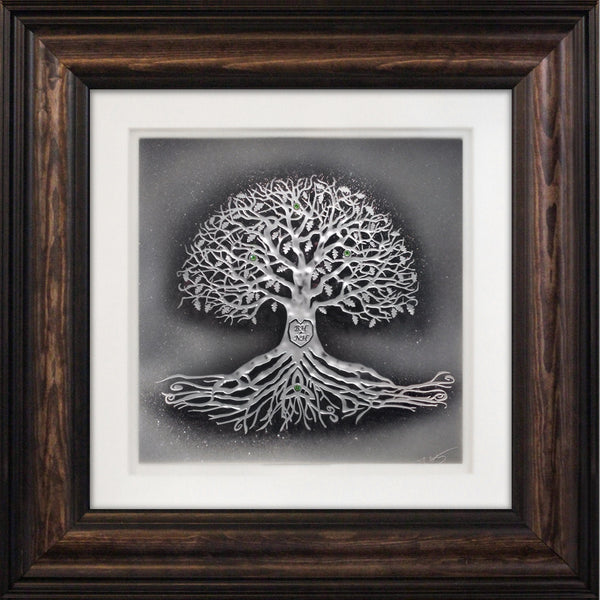 Tree of Life with Custom Initials — Framed 12 x 12