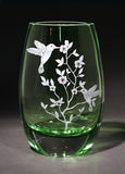 Sweet Surprises Hummingbird Color Teardrop Vase